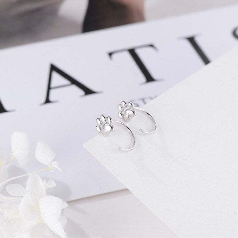 Cute Little Paws Earrings-SLOOSELYK