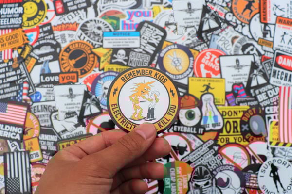 150pcs Hard Hat Stickers Pack(DIRTY) - Perfect for Helmets, Toolboxes..-SLOOSELYK