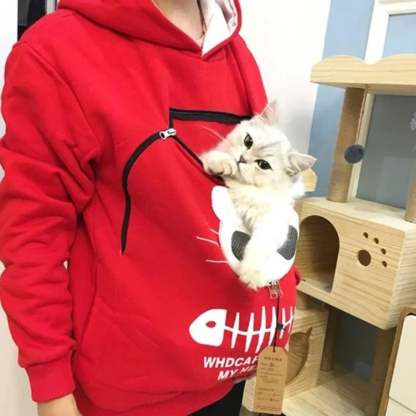 Cat Lovers Hoodie Cuddle Pouch-SLOOSELYK