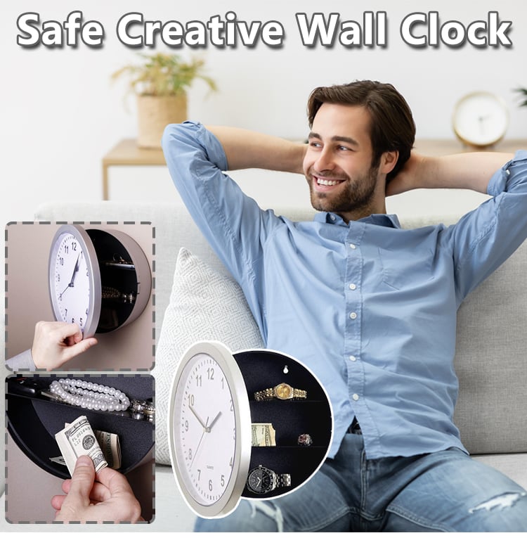 Safe Creative Wall Clock(Without battery)