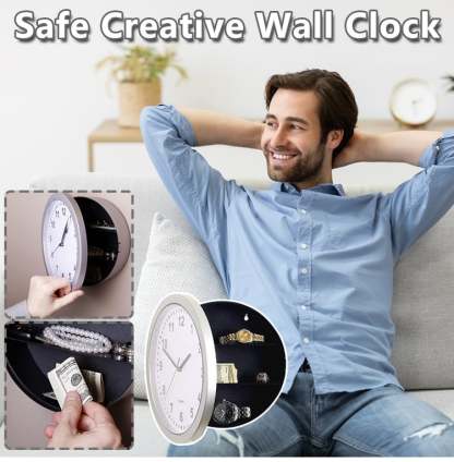 Safe Creative Wall Clock(Without battery)