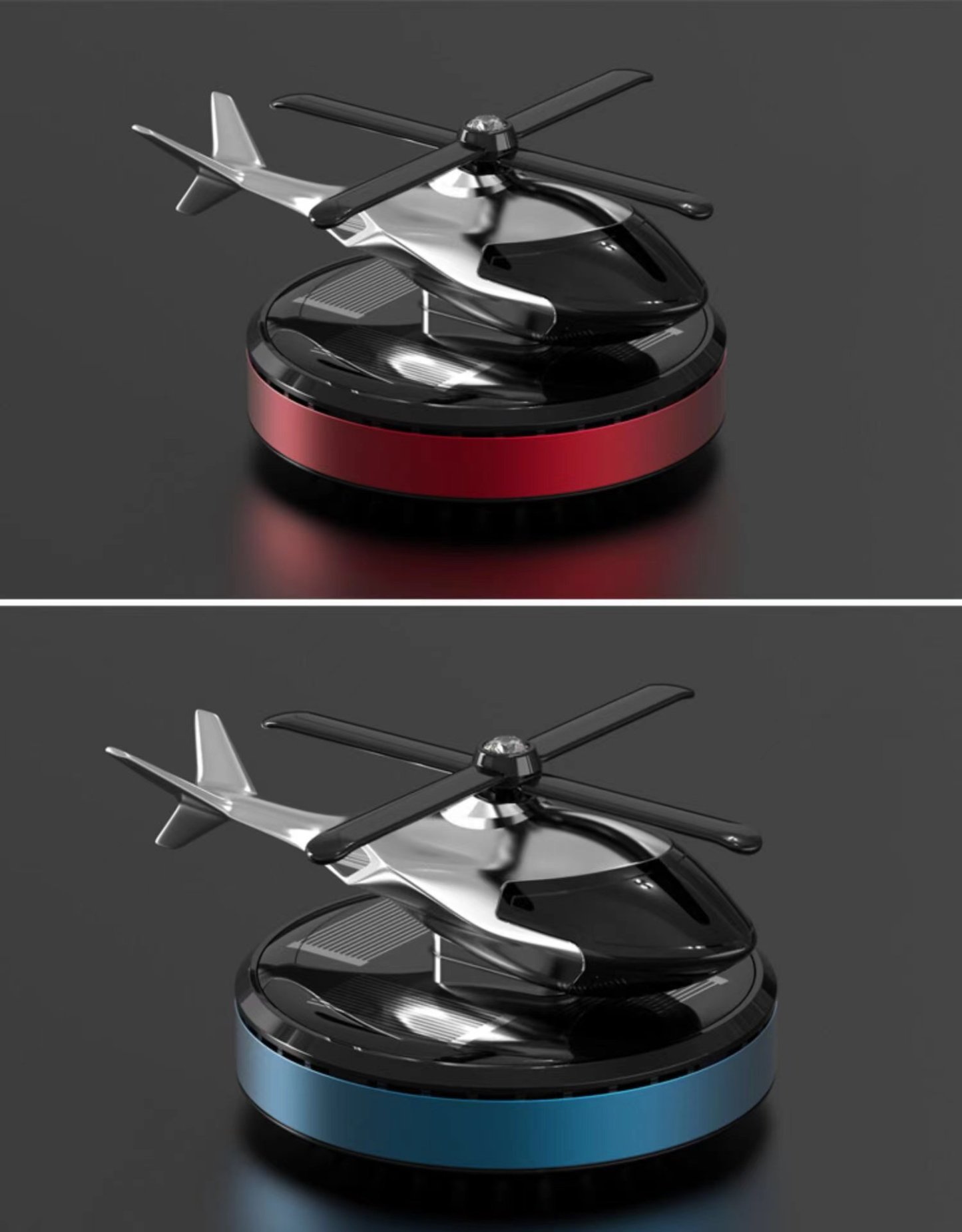 (⏰49% OFF)-🎁Metal Solar Helicopter Air Freshener v2.0 - 🔥Free air freshener-SLOOSELYK