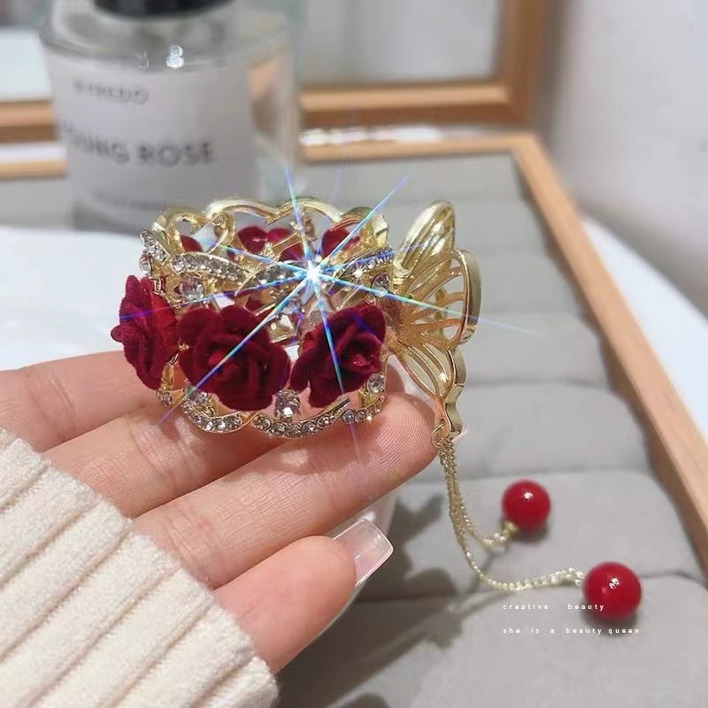 🎅Early Christmas Sale🔥Create a noble elegance - 🌹 Vintage rose hairpins 🌹-SLOOSELYK