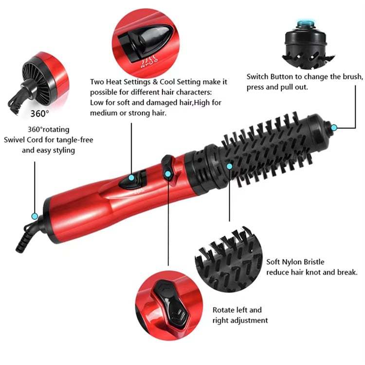 🎉Hot Sale 48% OFF🎁 3-in-1 Hot Air Styler and Rotating Hair Dryer for Dry hair, curl hair, straighten hair-SLOOSELYK