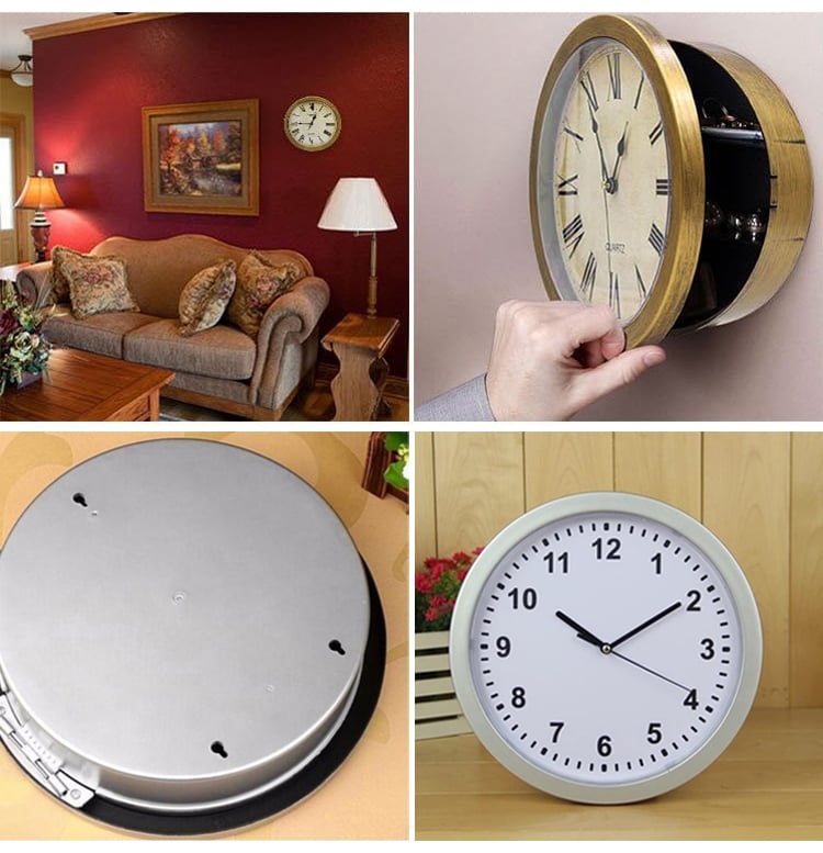 Safe Creative Wall Clock(Without battery)