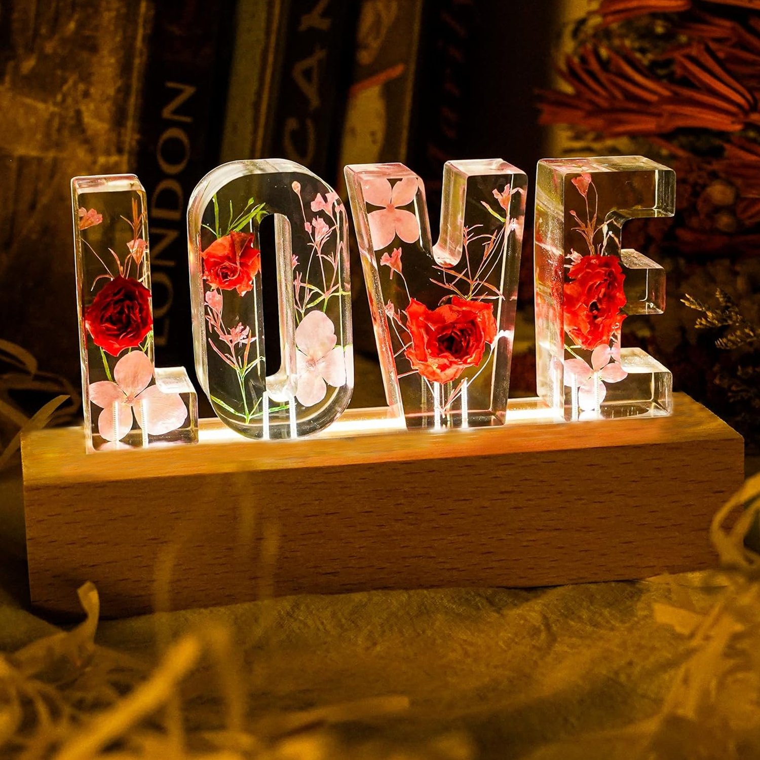 ❤️Mother's Day Specials - 49% OFF🎁Handmade floral resin letter 🌸(Limited Edition)
