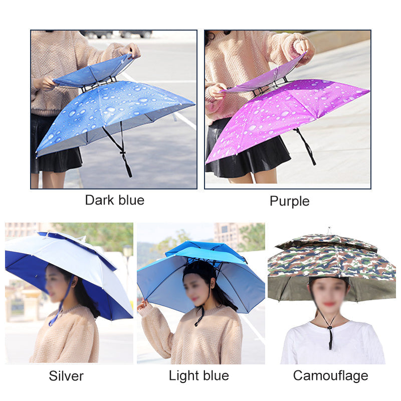 🔥Last Day Promotion - 53% OFF🔥Outdoor Double Layer Umbrella Hat