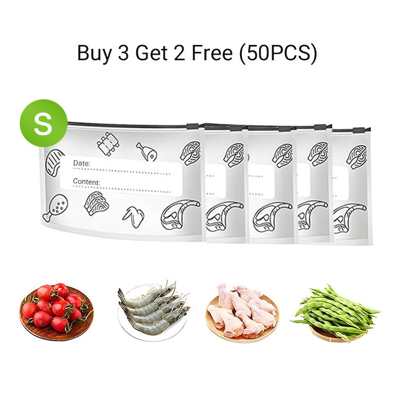 🍗Buy 2 Get 1 Free 🥦Reusable Aluminum Foil Sealable Storage Bags