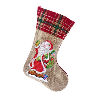 (🎁🔥HOT SALE - 49% OFF) 5D Diamond Painting Xmas Rhinestone Sock Embroidery Mosaic Gift Bag-SLOOSELYK