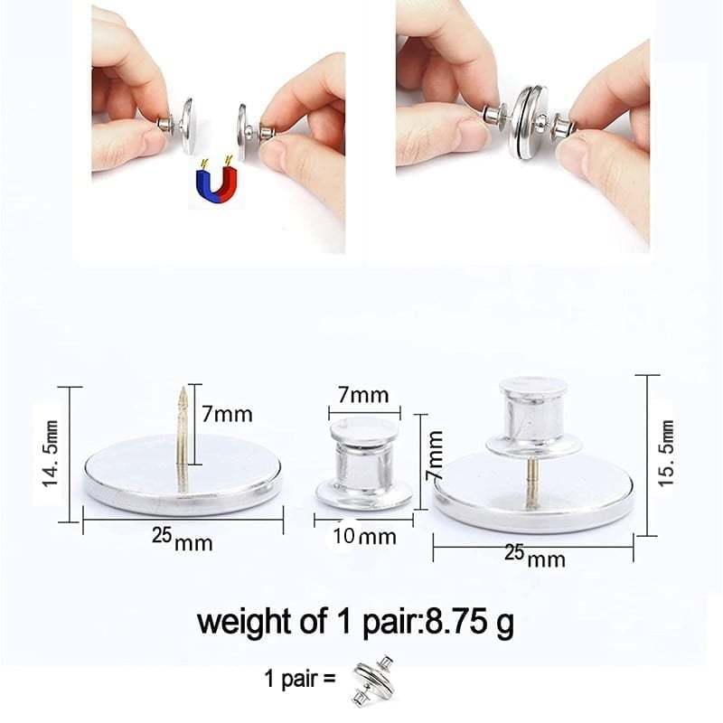 (48% OFF) Magnetic Curtain Clip - 4 PAIR/SET-SLOOSELYK