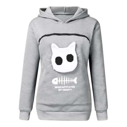 Cat Lovers Hoodie Cuddle Pouch-SLOOSELYK