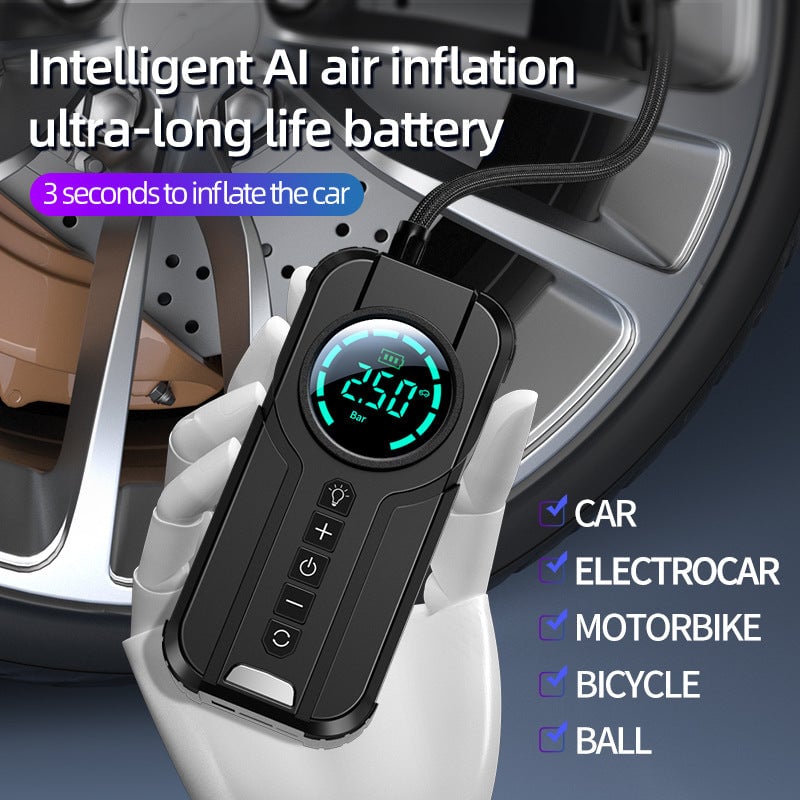 1min Fast Filling Mini Portable Tire Inflator-SLOOSELYK