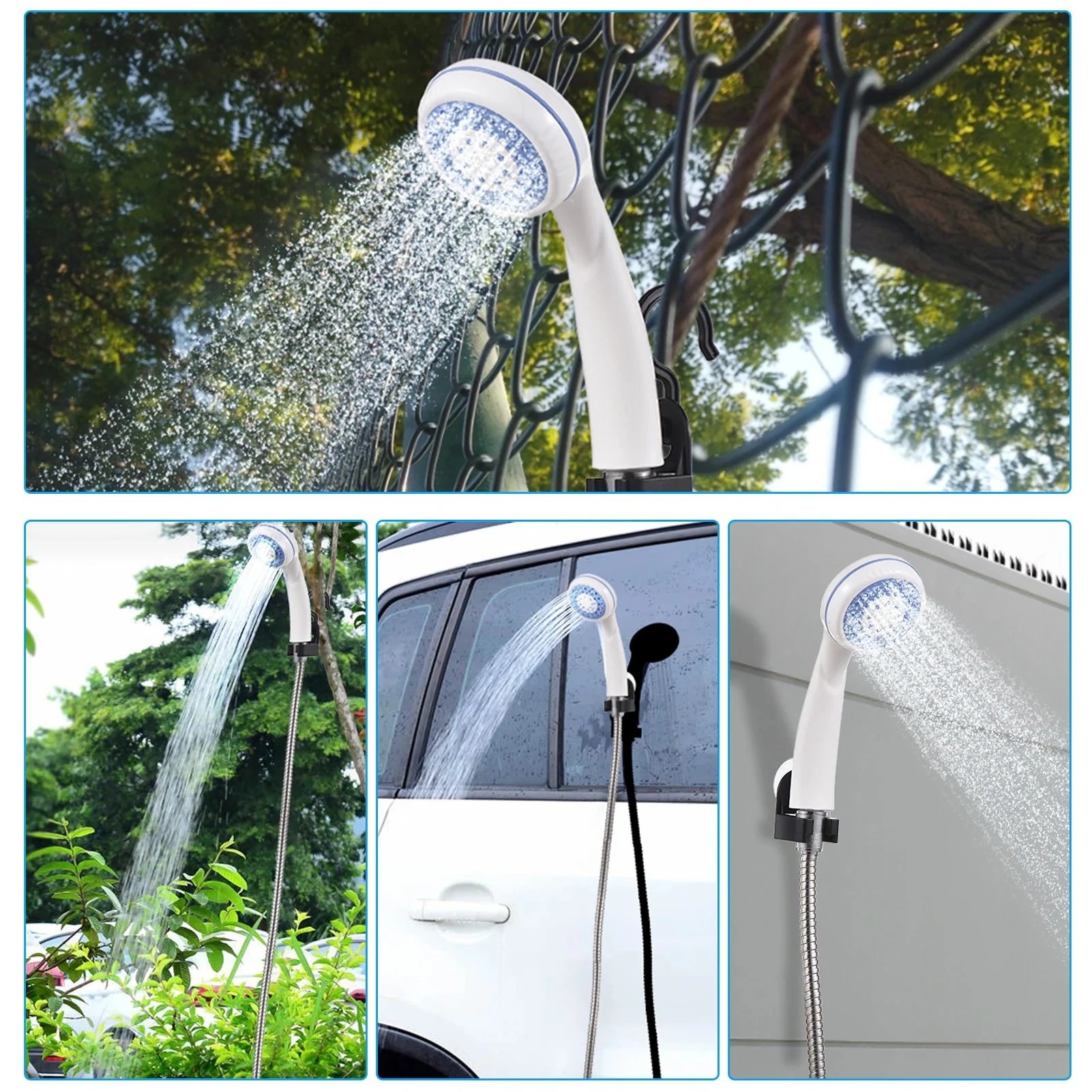 🚿 Stay Fresh Outdoors – 49% OFF – 🏕️ Portable Camping Shower with Adjustable Flow – For Easy & Convenient Outdoor Cleaning!