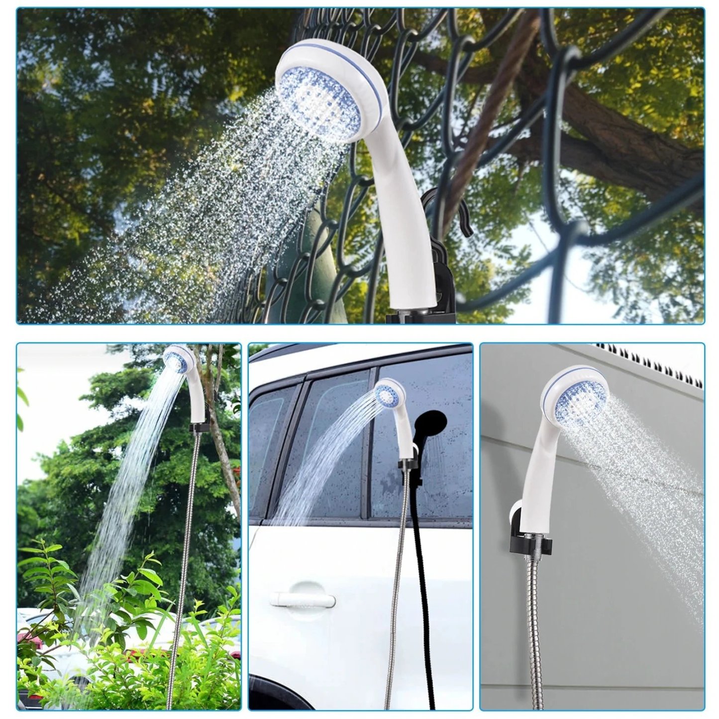 🚿 Stay Fresh Outdoors – 49% OFF – 🏕️ Portable Camping Shower with Adjustable Flow – For Easy & Convenient Outdoor Cleaning!