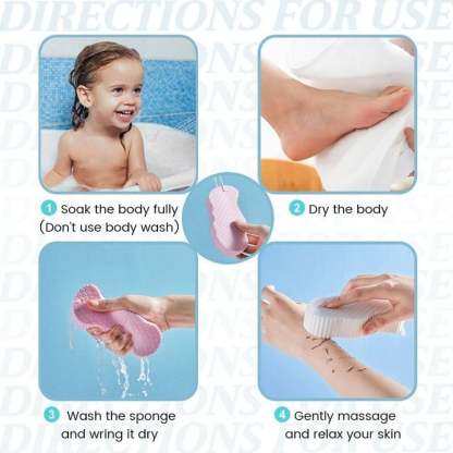 (48% OFF) 2PCS/SET Super Soft Exfoliating Bath Sponge-SLOOSELYK