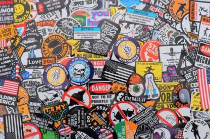 150pcs Hard Hat Stickers Pack(DIRTY) - Perfect for Helmets, Toolboxes..-SLOOSELYK