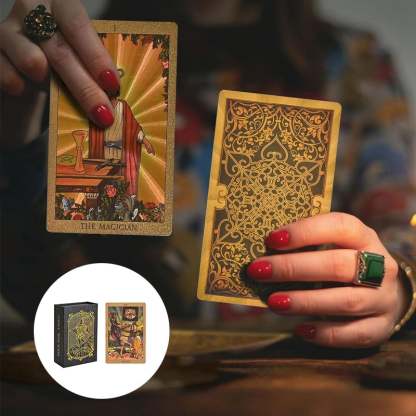 Explore the Mystical World of Tarot Gold Foil Tarot-SLOOSELYK