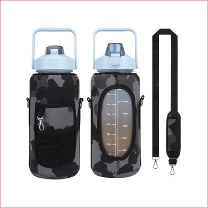 2L Large Capacity Water Bottle with Holder Bag-SLOOSELYK