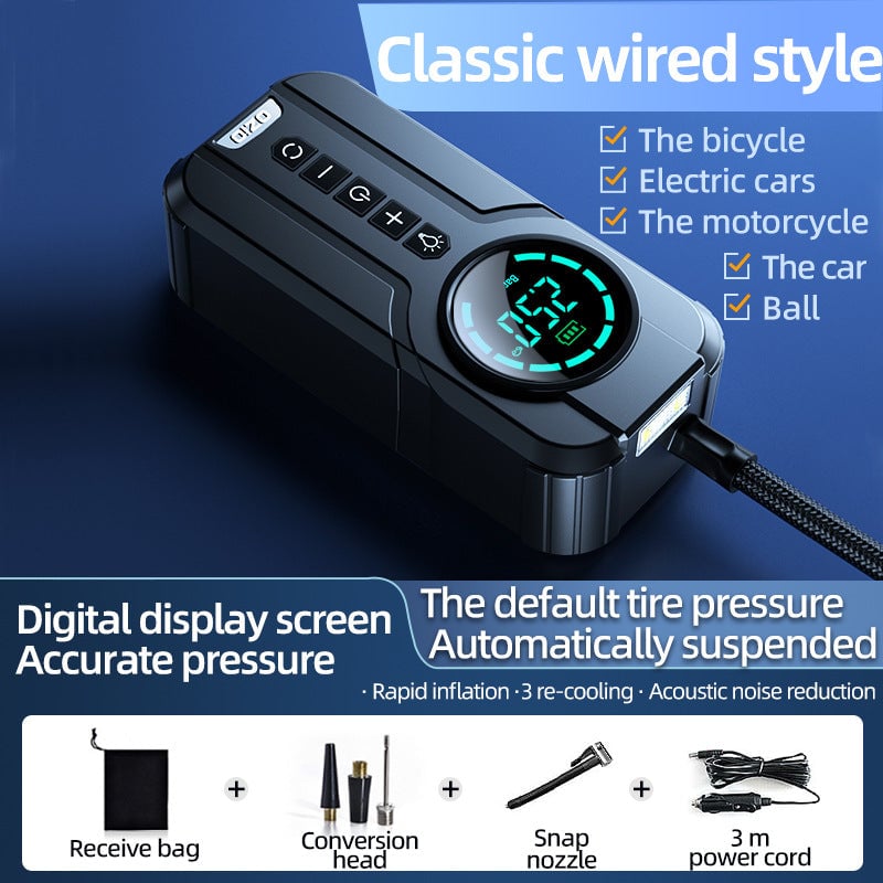 1min Fast Filling Mini Portable Tire Inflator-SLOOSELYK