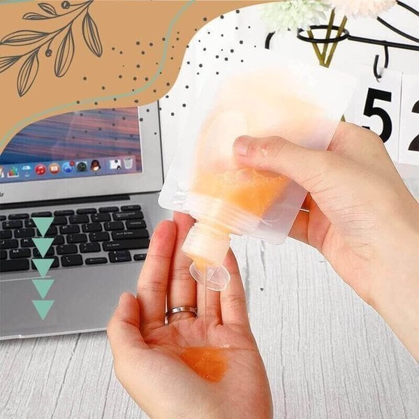 (🌷Summer SALE - 48% OFF) Portable Travel Fluid Makeup Packing Bag(10 Pcs)-SLOOSELYK