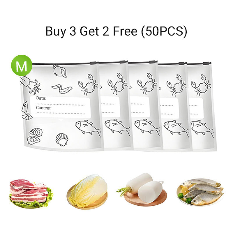 🍗Buy 2 Get 1 Free 🥦Reusable Aluminum Foil Sealable Storage Bags