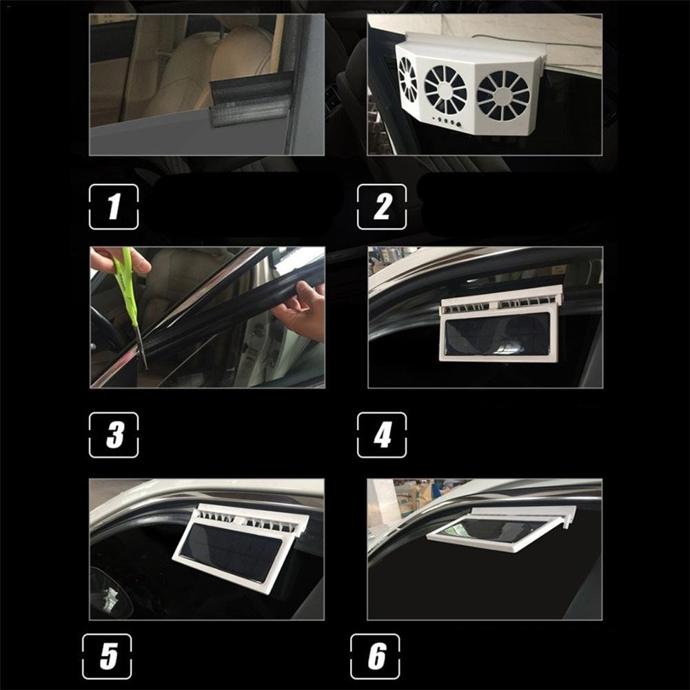Solar Powered Car Radiator-ventilating fan-SLOOSELYK
