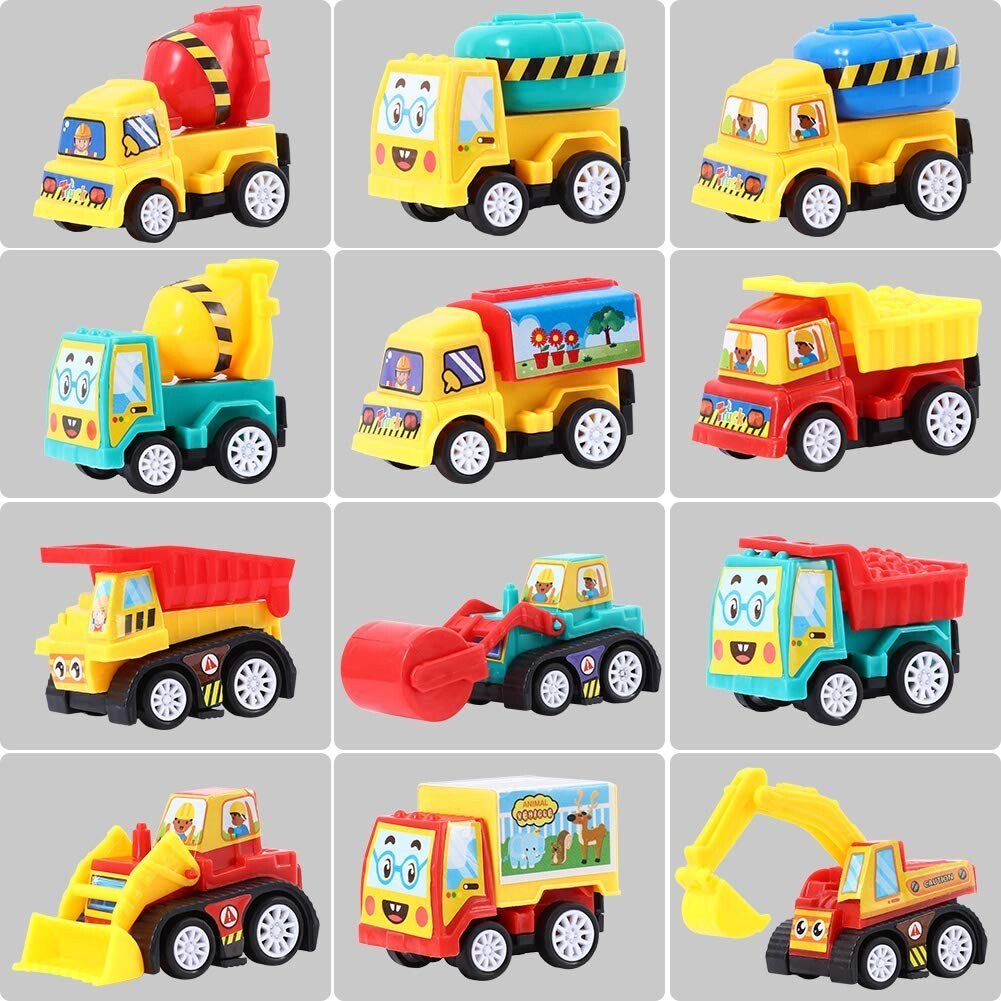 🐰 🐣12 Prefilled Easter Eggs With Pull Back Cars🚚-SLOOSELYK