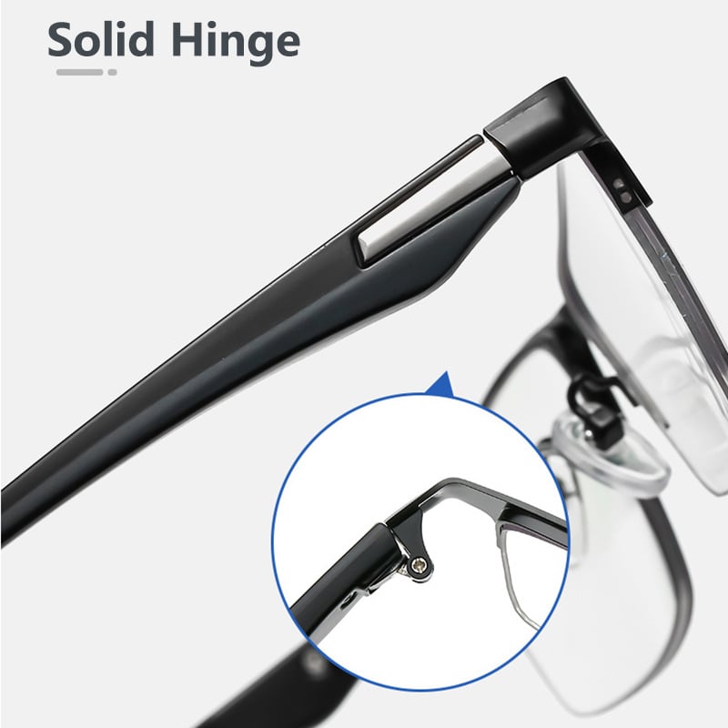 MENS FASHION TITANIUM ULTRA-LIGHT SHOCKPROOF IMPACT-RESISTANT READING GLASSES-SLOOSELYK