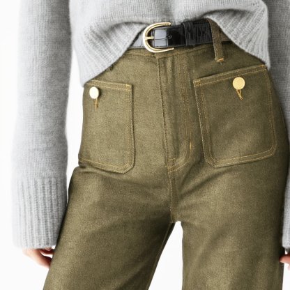 👖 Tummy Control Sailor Wide Leg Trouser