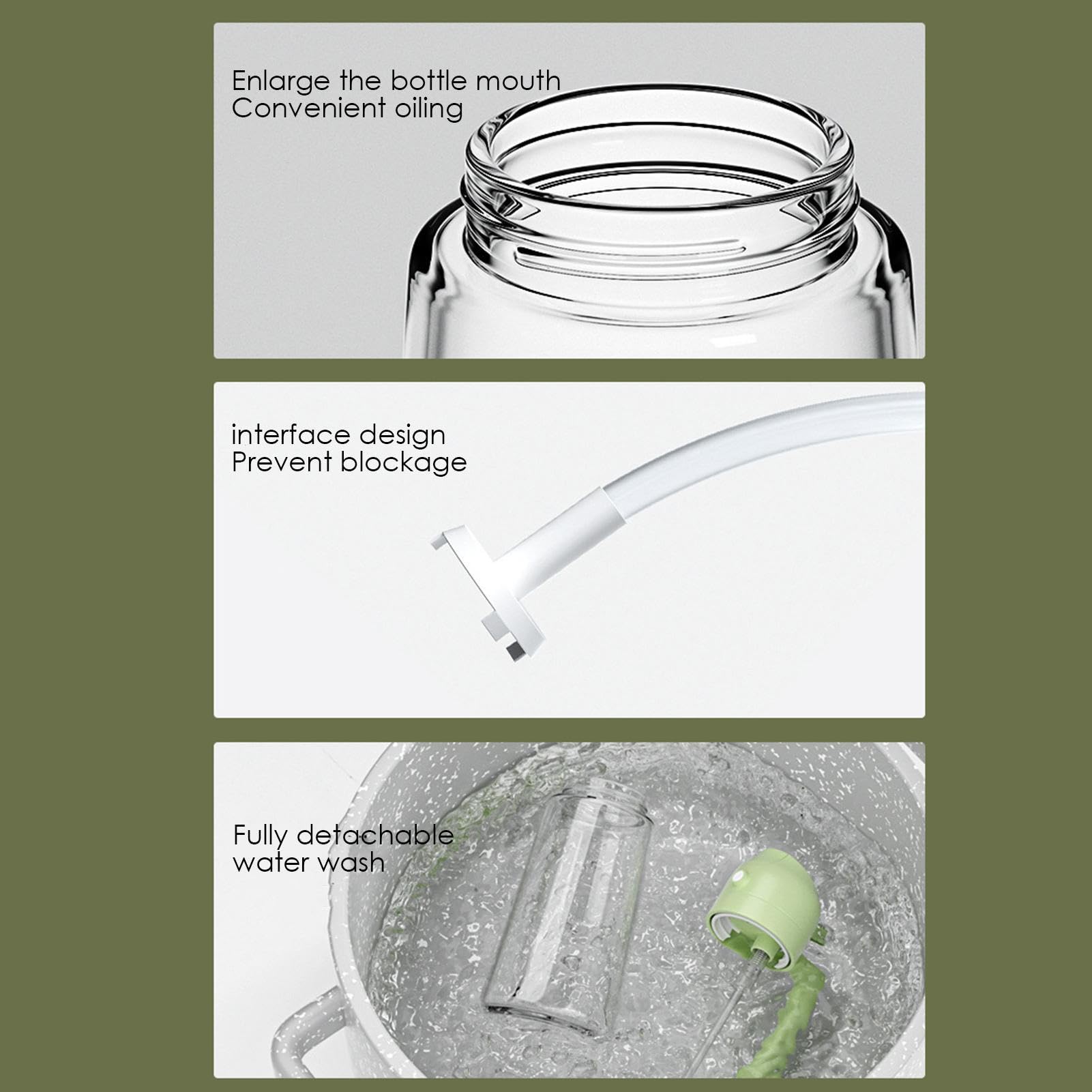 💕2 in 1 Glass Oil Sprayer & Dispenser-SLOOSELYK