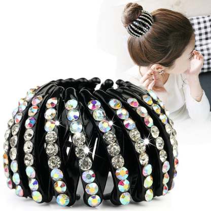 💎Rhinestone Lazy Bird's Nest Plate Hairpin-🔥Buy more save more🔥-SLOOSELYK