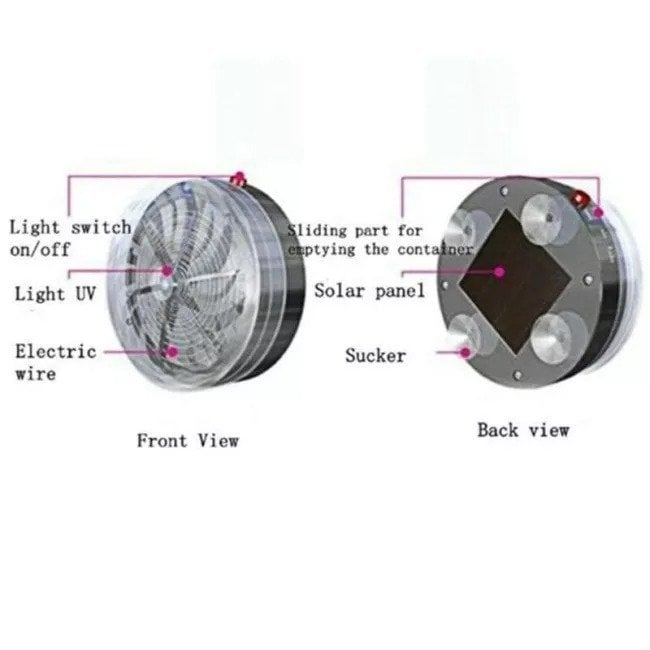 🔥Summer Hot Sale 40% OFF🔥Solar Powered Bug Zapper - No Need for Wiring or Battery Costs-SLOOSELYK
