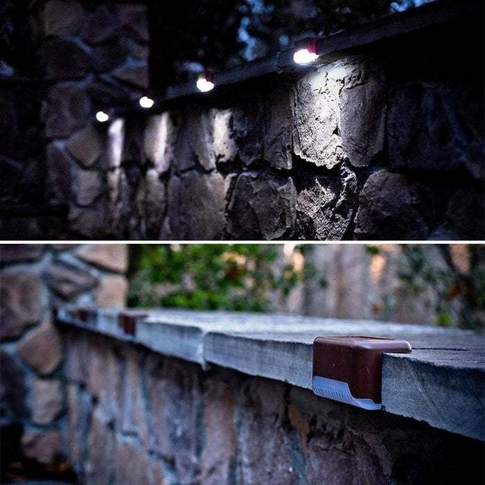 LED Solar Lamp Path Staircase Outdoor Waterproof Wall Light-SLOOSELYK