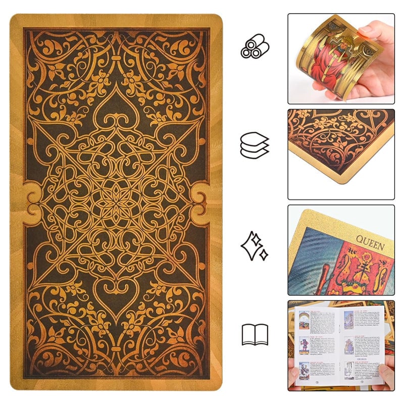 Explore the Mystical World of Tarot Gold Foil Tarot-SLOOSELYK