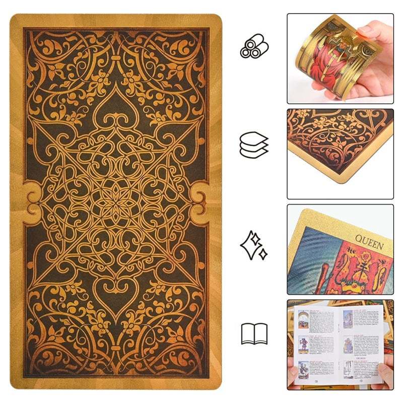 Explore the Mystical World of Tarot Gold Foil Tarot-SLOOSELYK