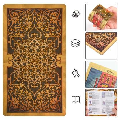 Explore the Mystical World of Tarot Gold Foil Tarot-SLOOSELYK