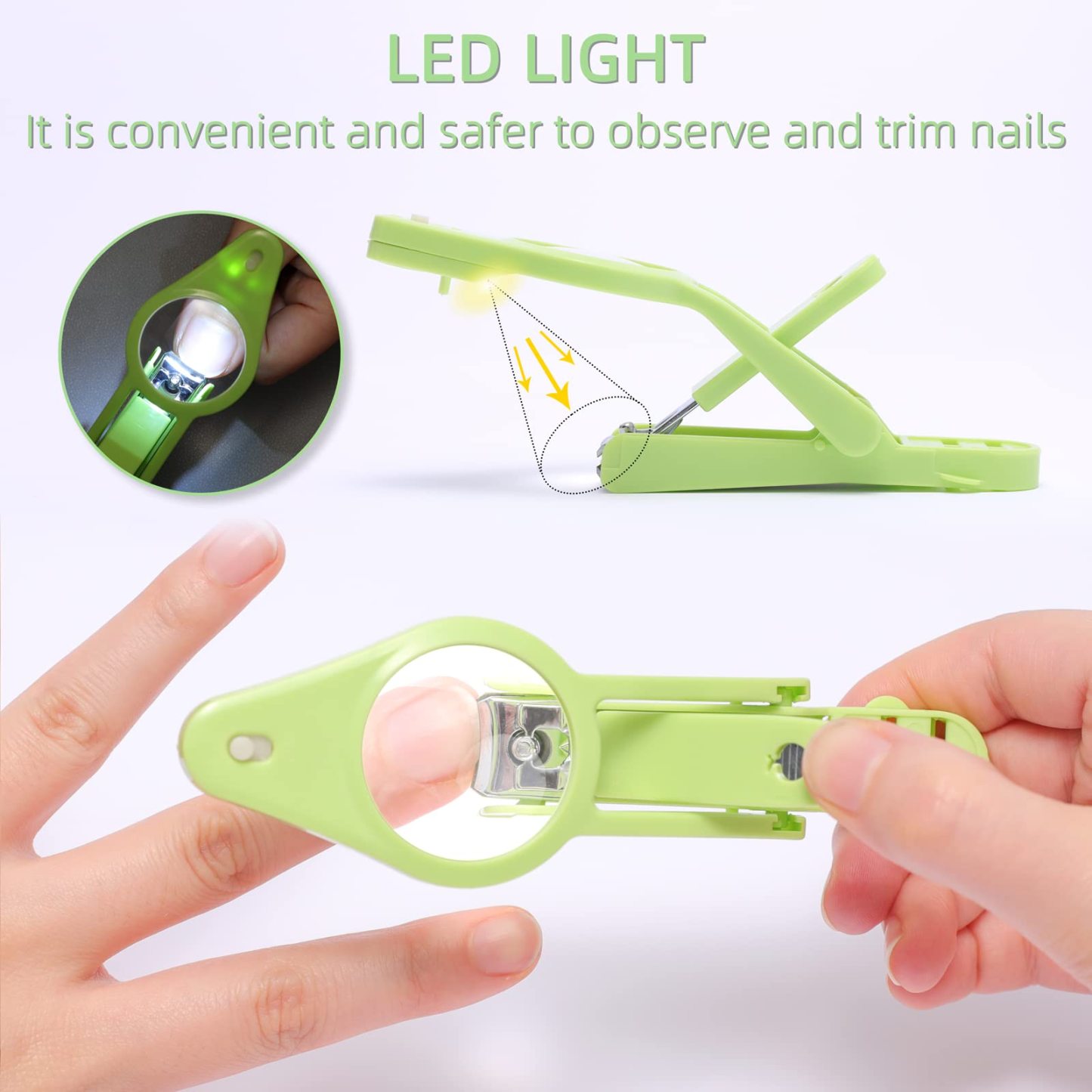 LED lamp professional nail scissors[BUY 1 GET 1 FREE]-SLOOSELYK
