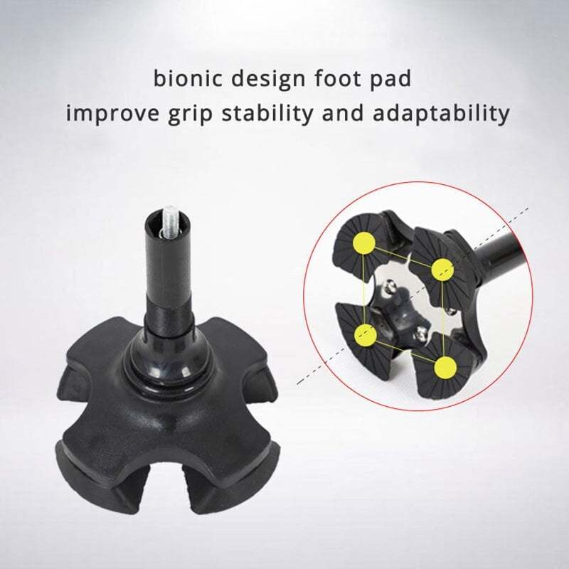 HOT SALE -Aluminum alloy with LED light non-slip foldable walking stick-SLOOSELYK