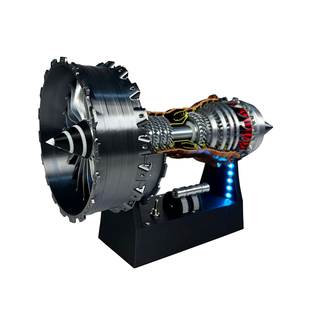 1/25 Simulation Aircraft Turbojet Engine Rotatable Model (11in/28cm)-SLOOSELYK