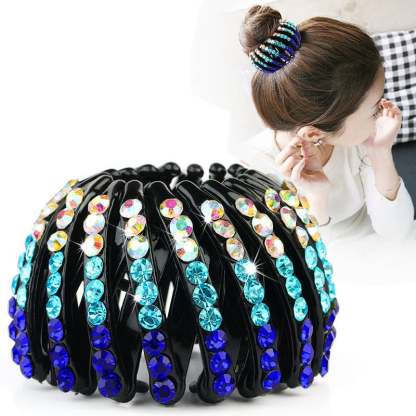 💎Rhinestone Lazy Bird's Nest Plate Hairpin-🔥Buy more save more🔥-SLOOSELYK