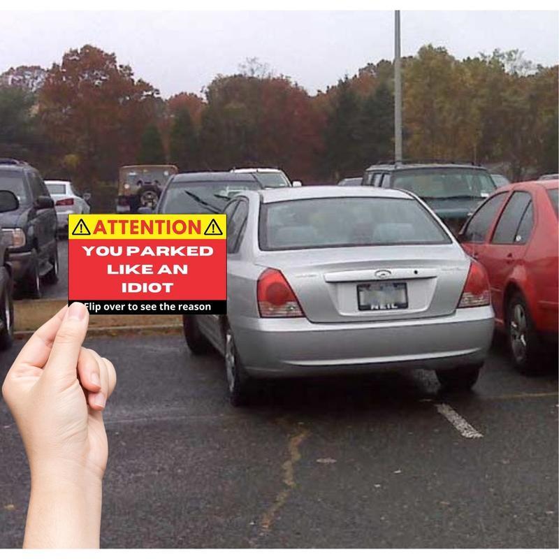 You Parked Like an Id10t Cards (100 cards)-SLOOSELYK