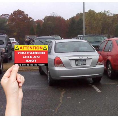 You Parked Like an Id10t Cards (100 cards)-SLOOSELYK