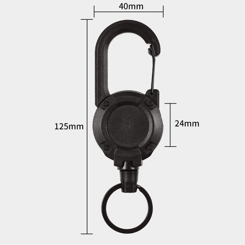 💥49% OFF💥Outdoor Automatic Retractable Wire Rope Luya Tactical Keychain-SLOOSELYK