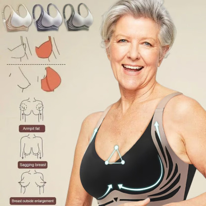 🔥Clearance Sale Buy 1 Get 3 Packs🎁Super gather bra | Wireless Push-up Bra👍No more sagging breasts