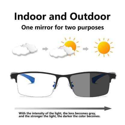 MENS FASHION TITANIUM ULTRA-LIGHT SHOCKPROOF IMPACT-RESISTANT READING GLASSES-SLOOSELYK