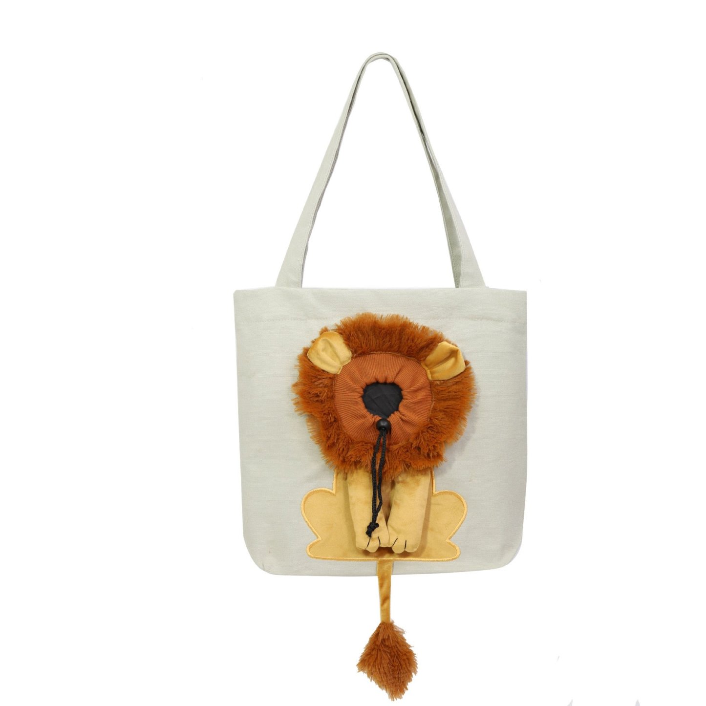 Lion-Shaped Pet Canvas Shoulder Bag-SLOOSELYK
