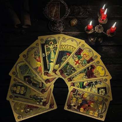 Explore the Mystical World of Tarot Gold Foil Tarot-SLOOSELYK