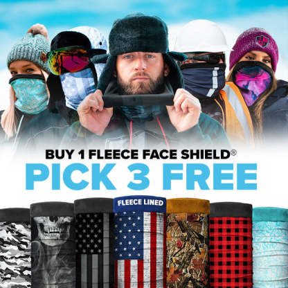 BUY 1 FLEECE FACE SHIELD ® PICK 3 FREE | + FREE GIFT-SLOOSELYK
