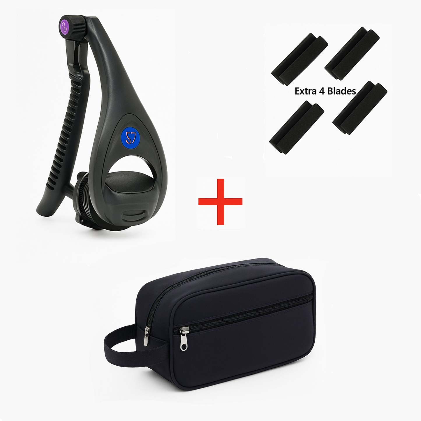The Original Men’s Back & Body Shaver – Pain-Free Wet/Dry Grooming with Extra-Long Foldable Handle