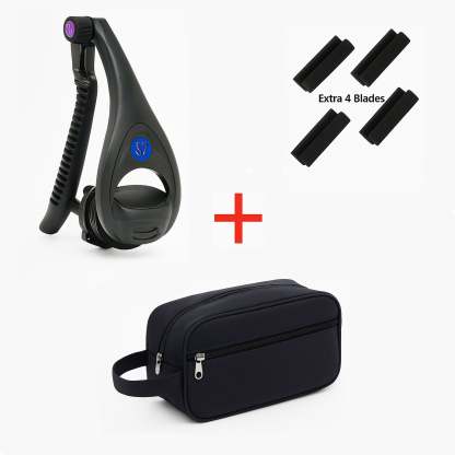 The Original Men’s Back & Body Shaver – Pain-Free Wet/Dry Grooming with Extra-Long Foldable Handle